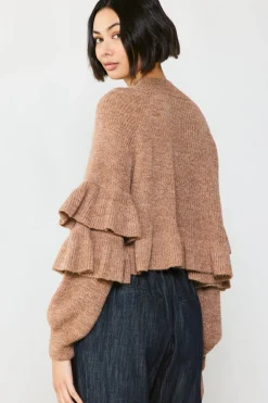 Discount Tiered Sleeve Sweater Women Sweaters