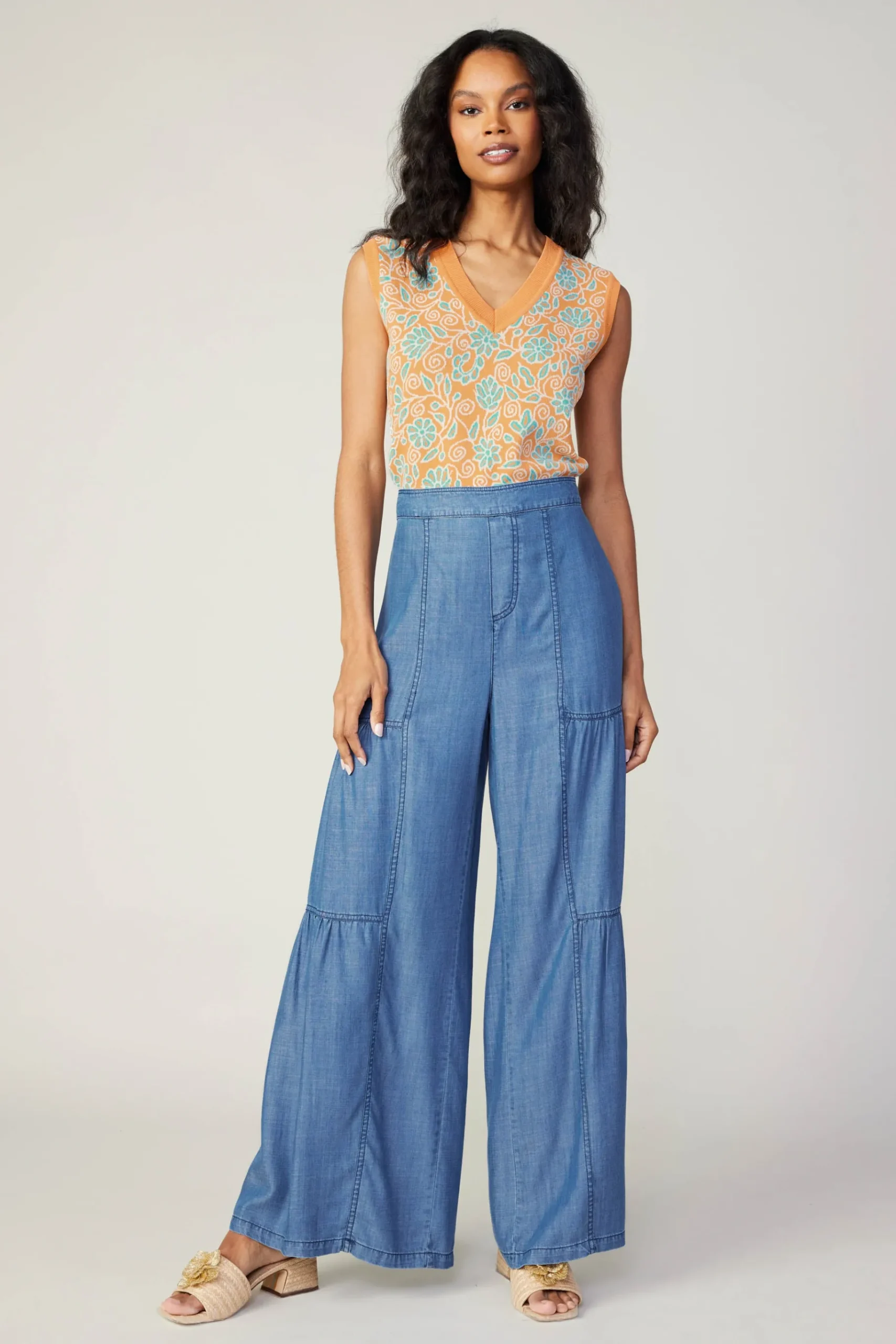 Clearance Tiered Wide Leg Pants Women Pants