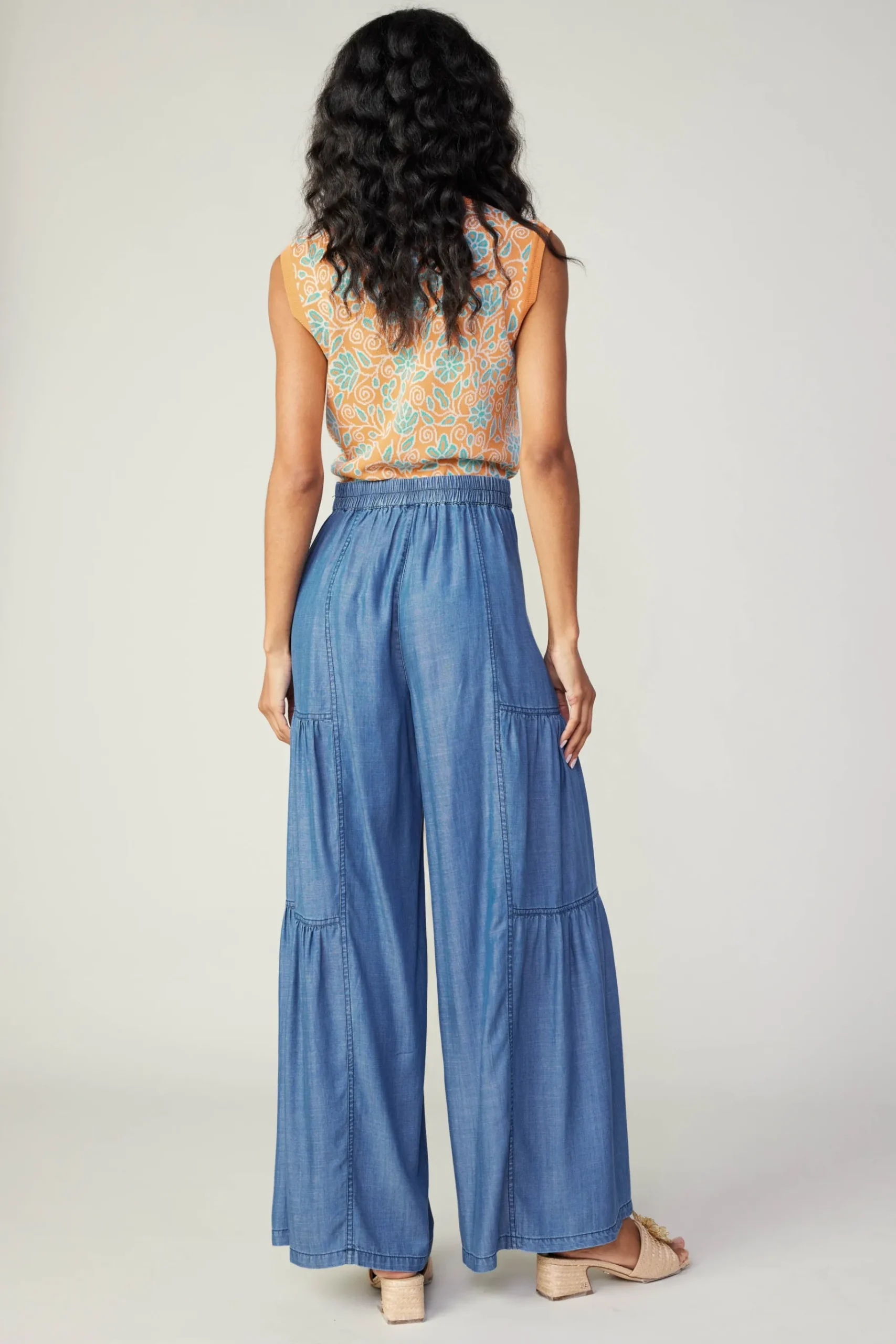 Clearance Tiered Wide Leg Pants Women Pants