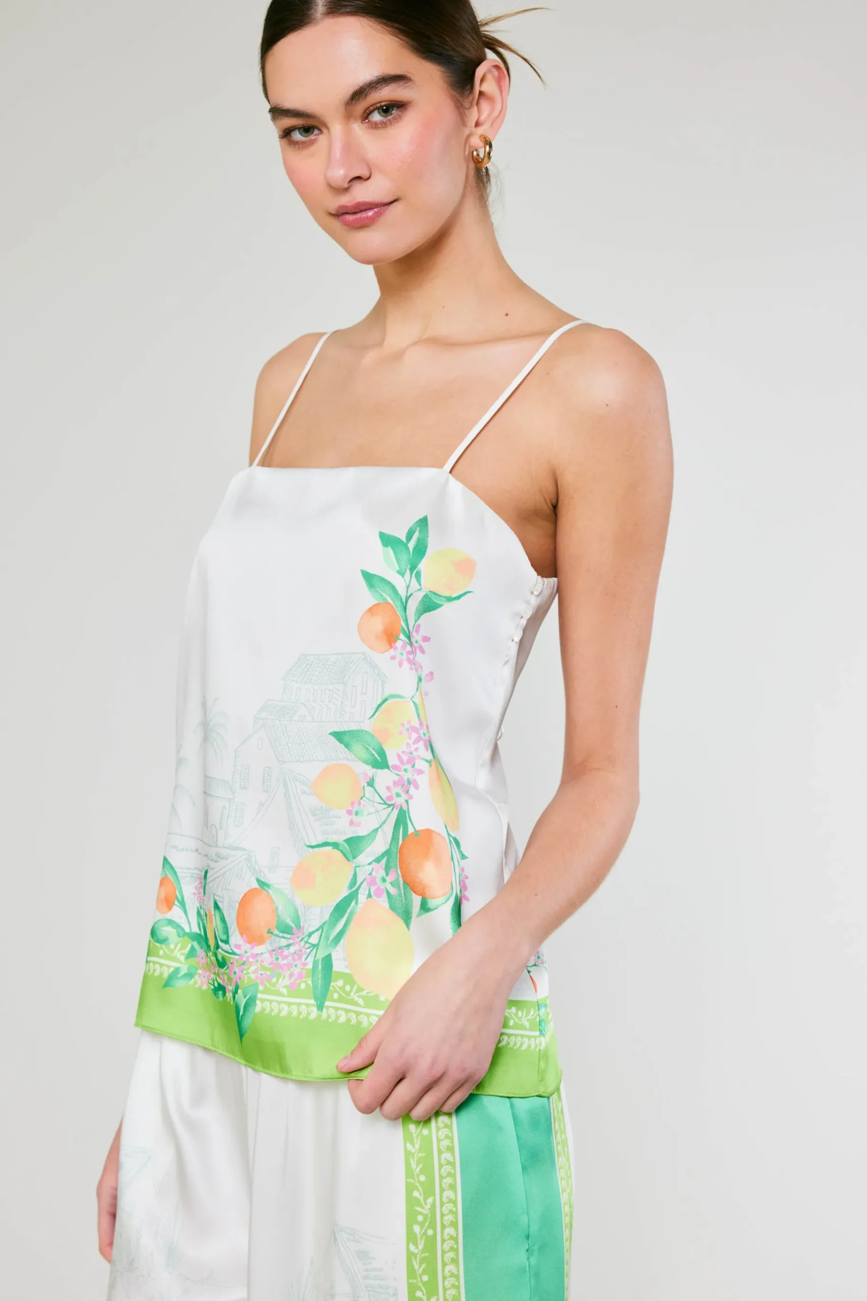 Sale Tuscan Citrus Cami Women Sleeveless Tops