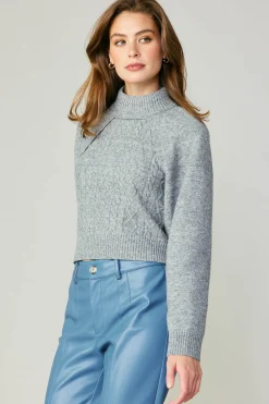 Sale Two Piece Cable Knit Sweater Women Sweaters