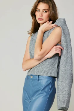 Sale Two Piece Cable Knit Sweater Women Sweaters