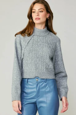 Sale Two Piece Cable Knit Sweater Women Sweaters