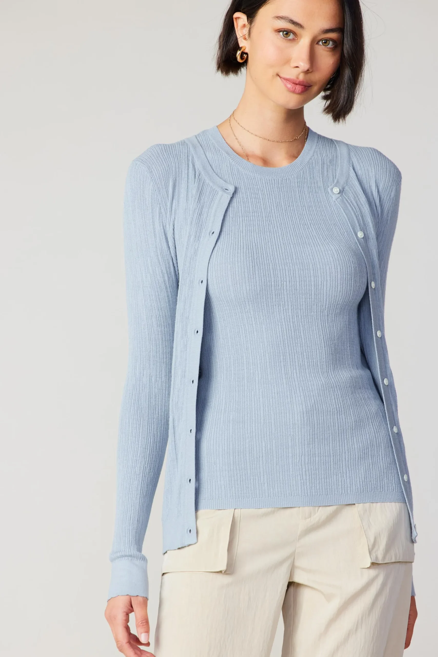 Outlet Two Piece Cardigan Set Women Cardigans