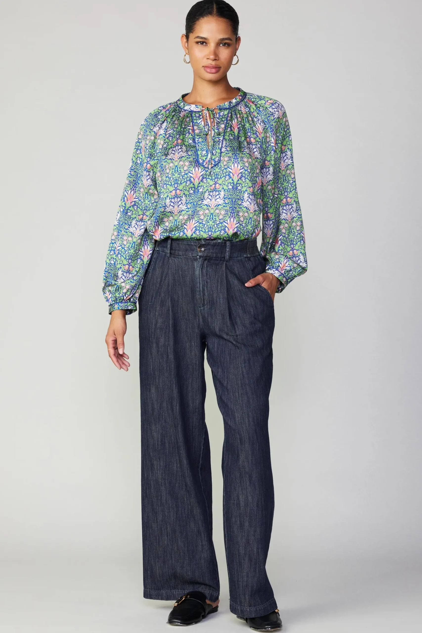 Clearance Wide Leg Denim Pants Women Pants
