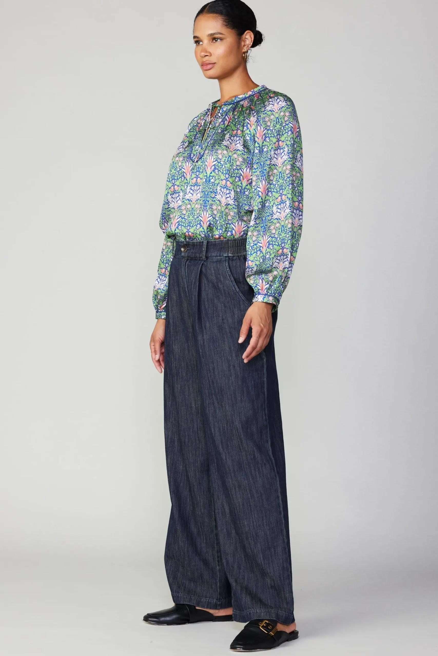 Clearance Wide Leg Denim Pants Women Pants