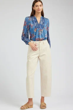 Discount Wide Leg Embroidered Pant Women Pants
