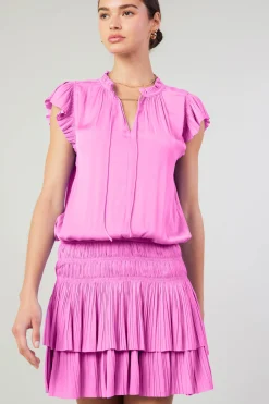Online Zoey Pleated Mini Dress Women Mini Dresses