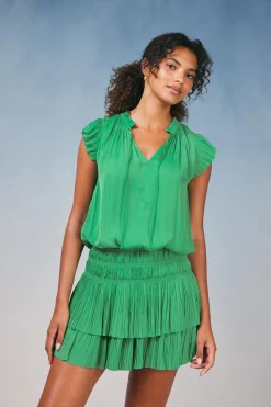 Best Zoey Pleated Mini Dress Women Mini Dresses