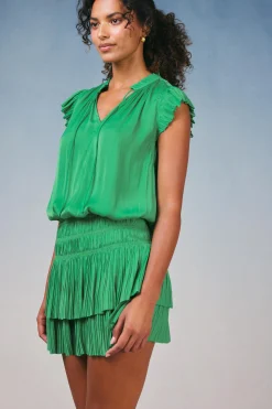 Best Zoey Pleated Mini Dress Women Mini Dresses