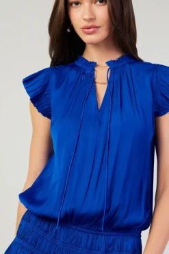 New Zoey Pleated Mini Dress Women Mini Dresses
