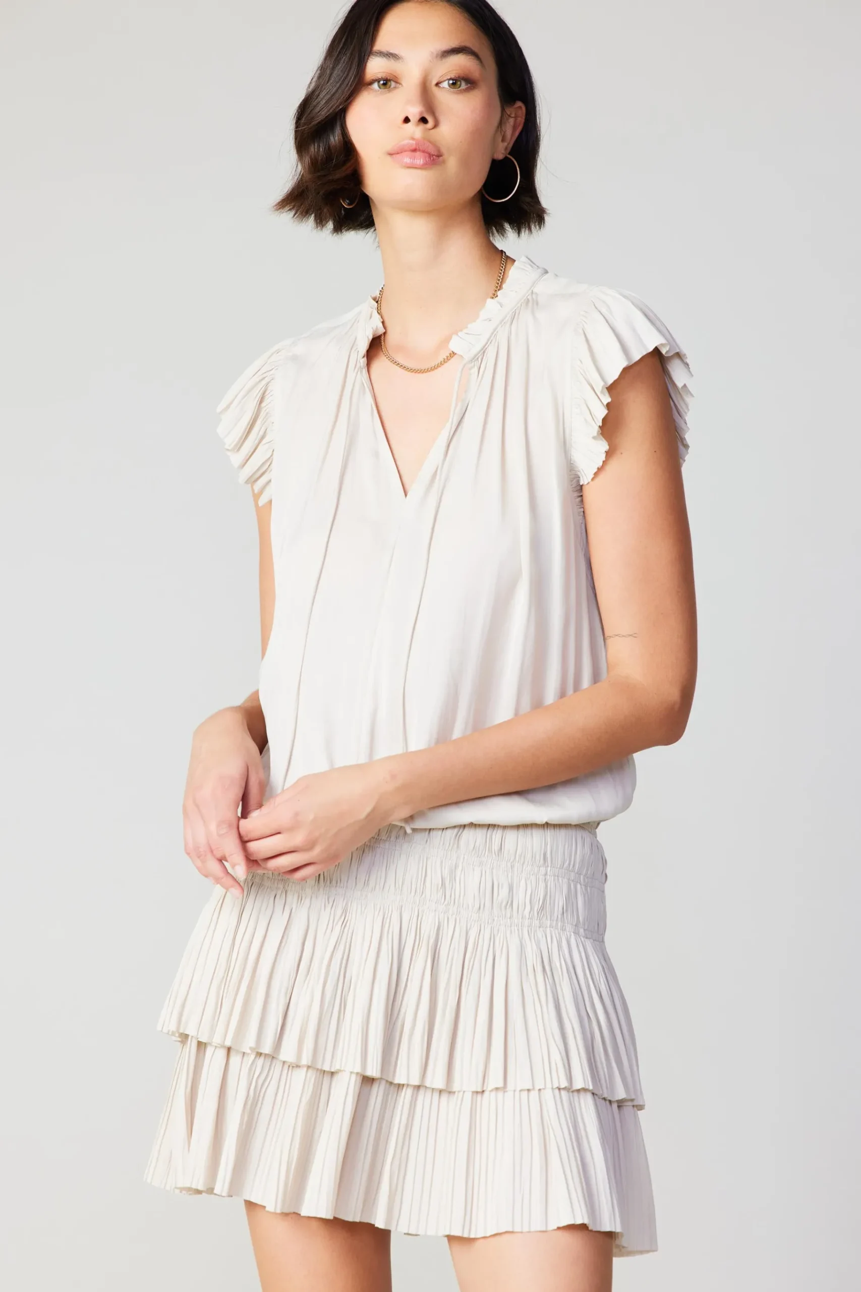 Clearance Zoey Pleated Skirt Mini Dress Women Mini Dresses